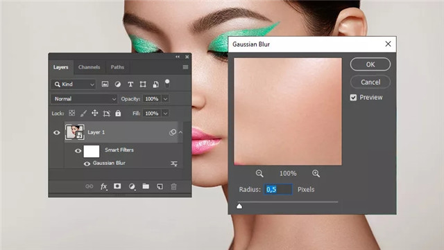 PS制作划痕艺术人像图文教程