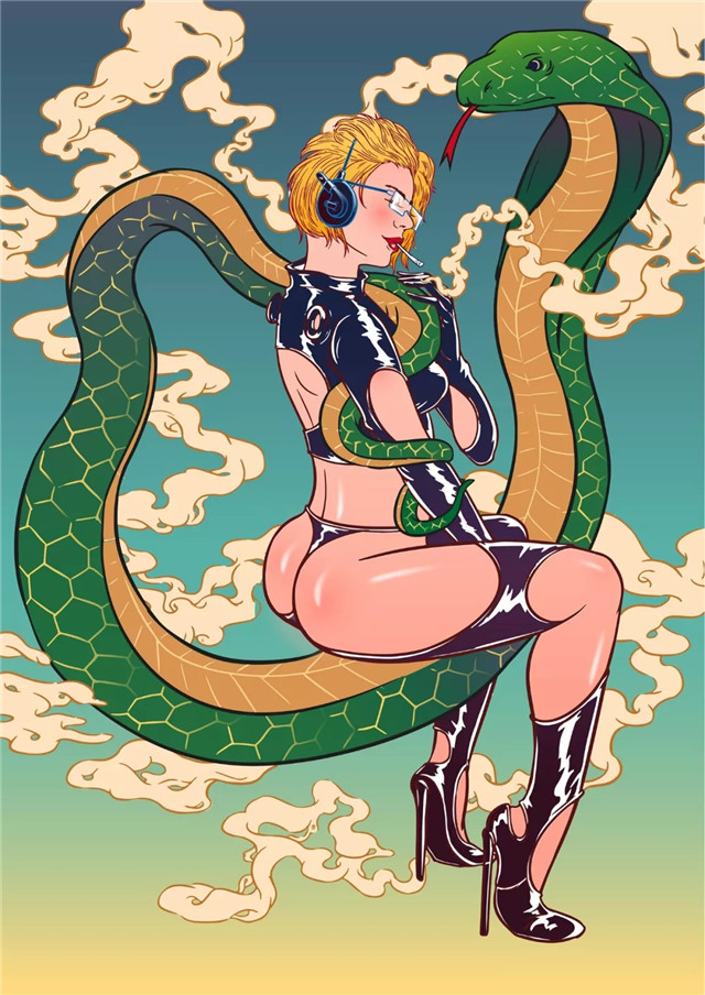 PS绘制性感小姐姐插画教程