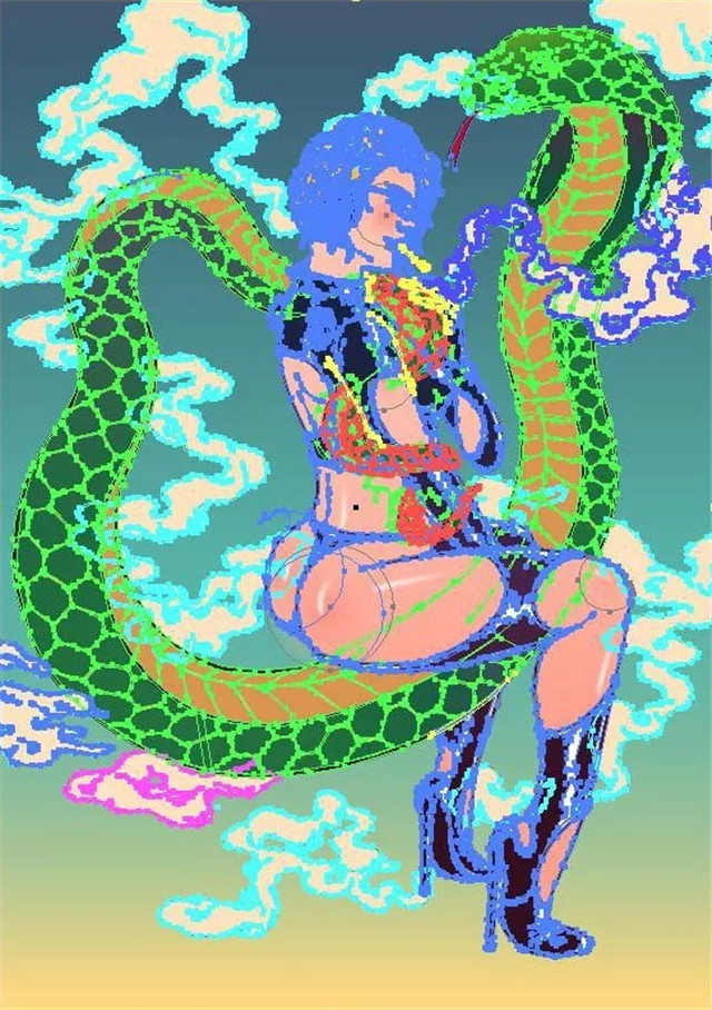 PS绘制性感小姐姐插画教程