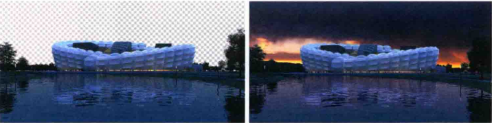 如何调整建筑效果图的颜色？