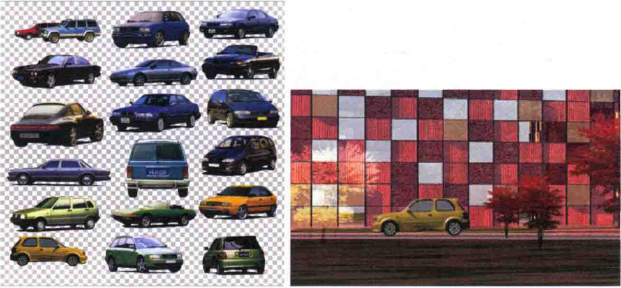 如何渲染出日景效果?——后期处理添加配景教程