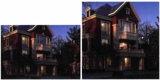 欧式风格建筑效果图制作——后期处理教程