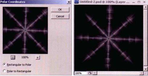 Photoshop游戏特效贴图制作（二）”八光柱”放射光