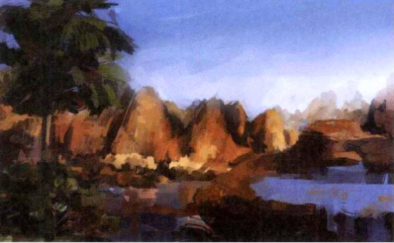 Photoshop的传统画法（六）风景绘画之昼景②