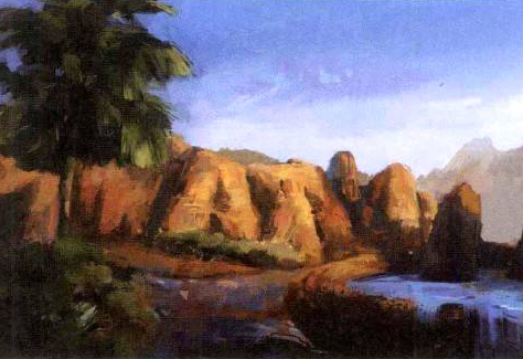 Photoshop的传统画法（六）风景绘画之昼景②