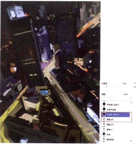 Photoshop的传统画法（七）风景绘画之夜景