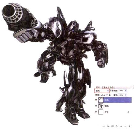 Photoshop的传统画法（十一）机器人绘画步骤②