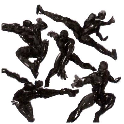 Photoshop的传统画法（十四）人物之人体比例与动态结构