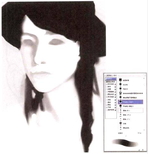 插画绘制实例之带帽少女(一)启型、确立明暗关系与五官外形