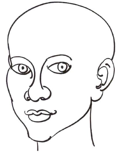 插画绘制实例之带帽少女(一)启型、确立明暗关系与五官外形