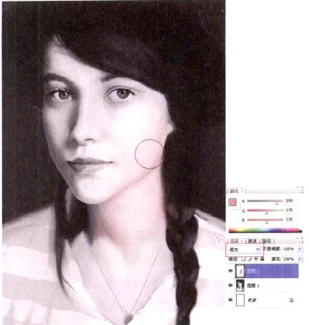 插画绘制实例之带帽少女（二）细化质感表现、上色