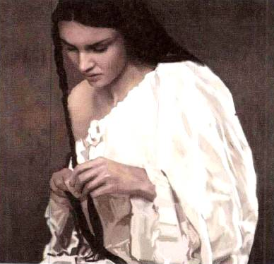 插画绘制实例之编发少女（三）调整与细化刻画