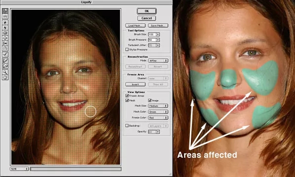 PS人物修图教程教你如何让年轻姑娘瞬间变老！