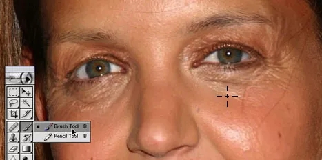 PS人物修图教程教你如何让年轻姑娘瞬间变老！