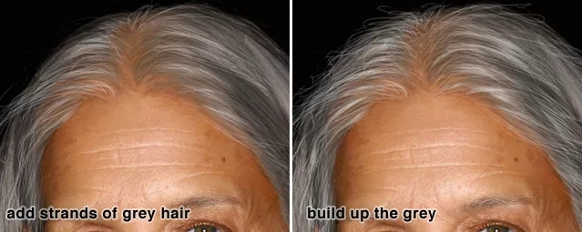 PS人物修图教程教你如何让年轻姑娘瞬间变老！