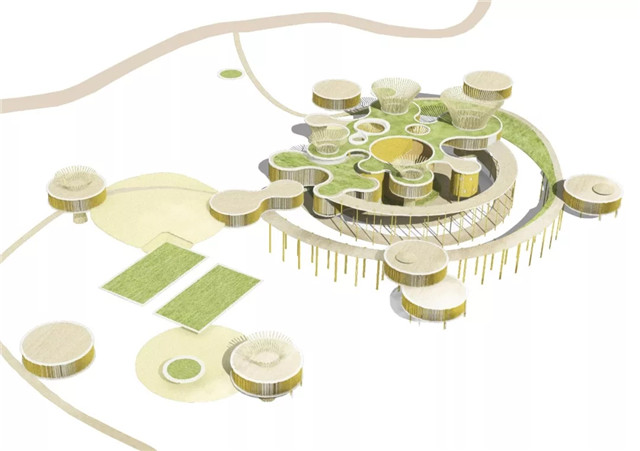 水彩画风格滨水建筑效果图制作教程