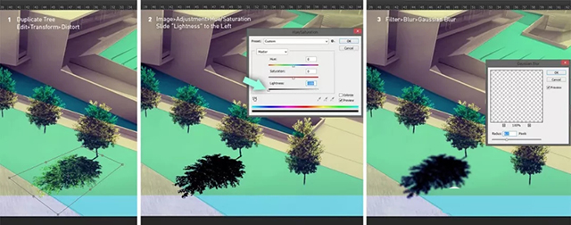 PS快速制作鸟瞰效果图图文教程