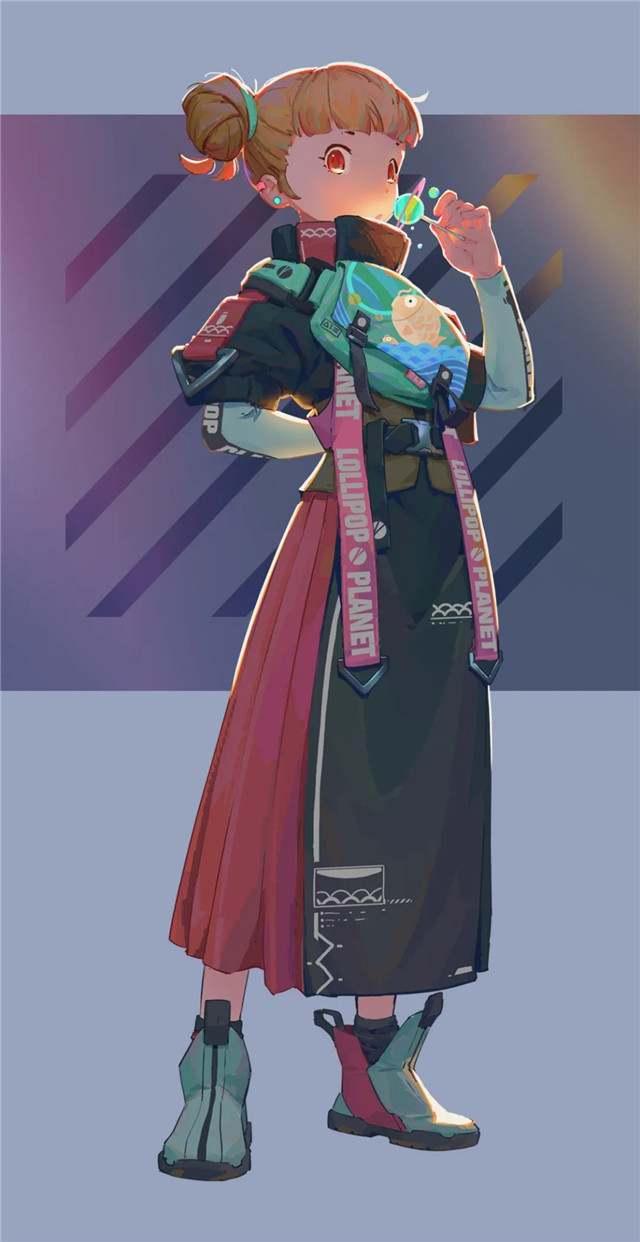 机能风少女人设原画制作教程二