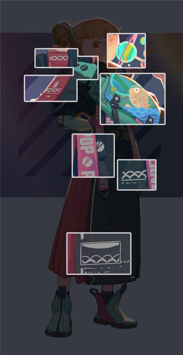 机能风少女人设原画制作教程二