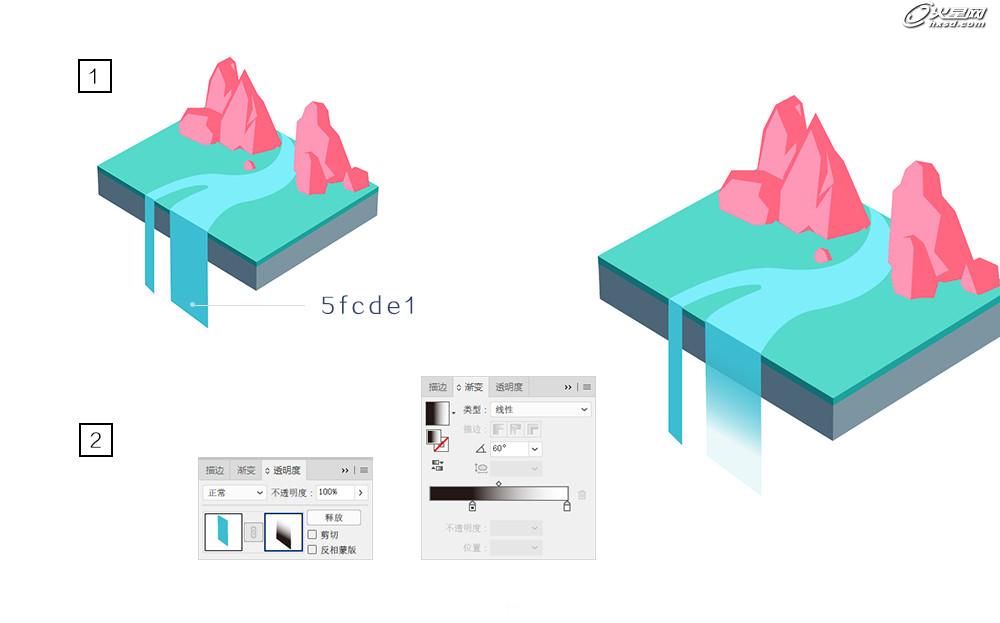 【原创】悬浮森林！AI绘制3D矢量风格插画