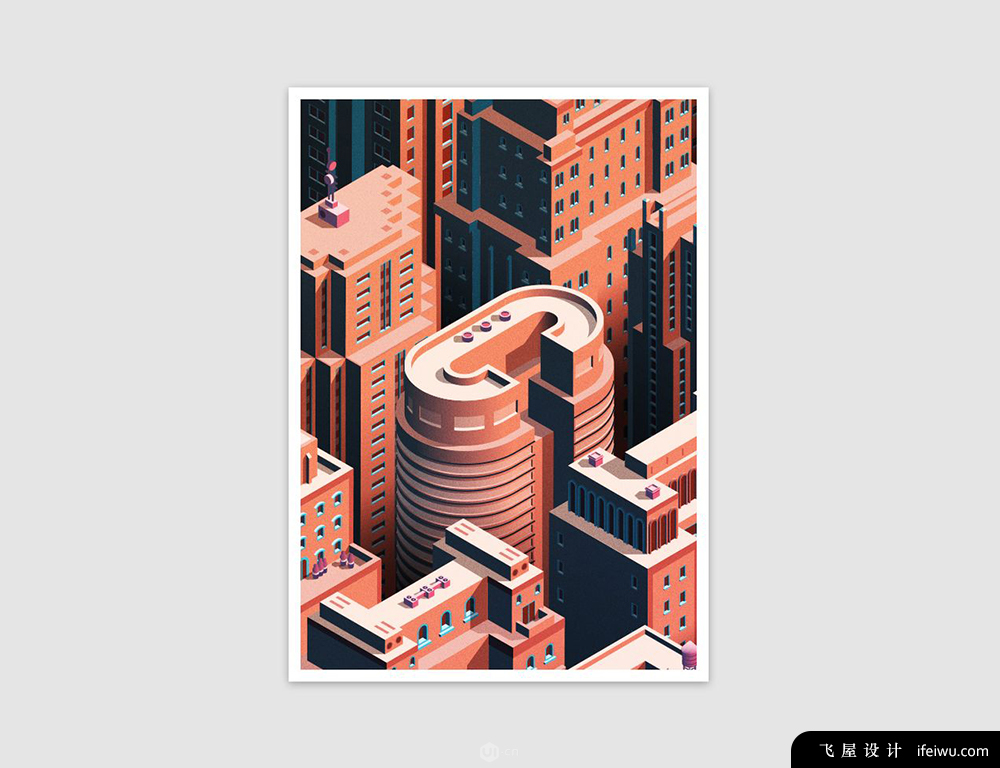 用AI绘制3D等距立体梦幻风格插画