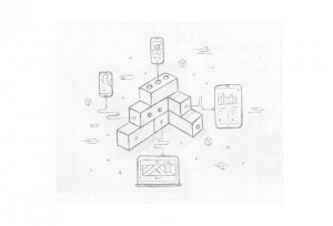 线体扁平风格宣传海报制作-伊丞小站（YLIMHS.COM）