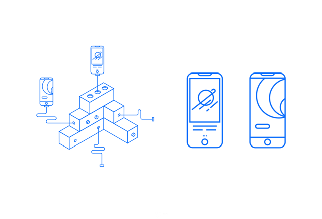 线体扁平风格宣传海报制作