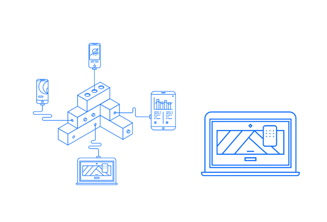 线体扁平风格宣传海报制作