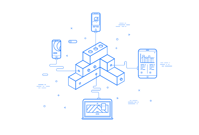 线体扁平风格宣传海报制作