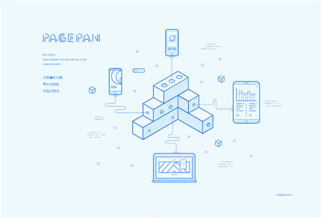 线体扁平风格宣传海报制作