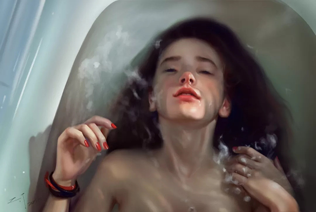 写实风格人物肖像插画绘画过程解析