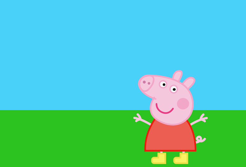 佩奇插画：用AI绘制卡通风格的小猪佩奇