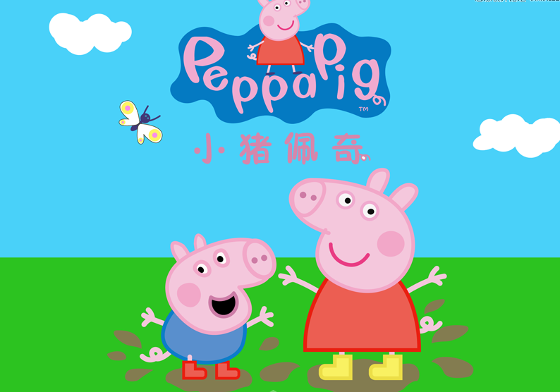 佩奇插画：用AI绘制卡通风格的小猪佩奇