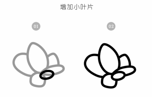ai教程：多肉植物扁平风线体插画