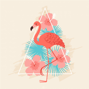 AI插画教程：火烈鸟的制作解析-伊丞小站（YLIMHS.COM）