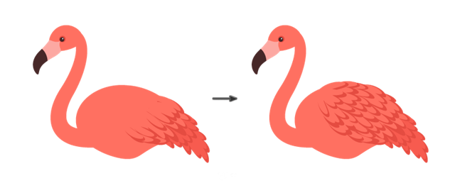 AI插画教程：火烈鸟的制作解析