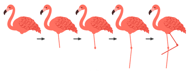 AI插画教程：火烈鸟的制作解析