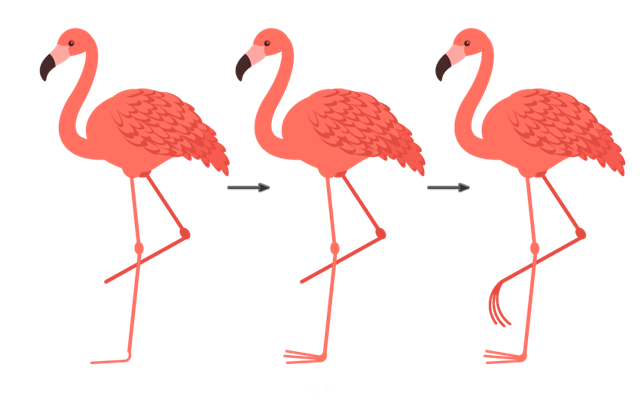 AI插画教程：火烈鸟的制作解析