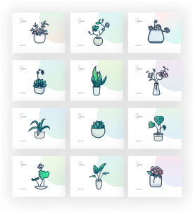 矢量线条插画教程：AI彩绘多肉-伊丞小站（YLIMHS.COM）