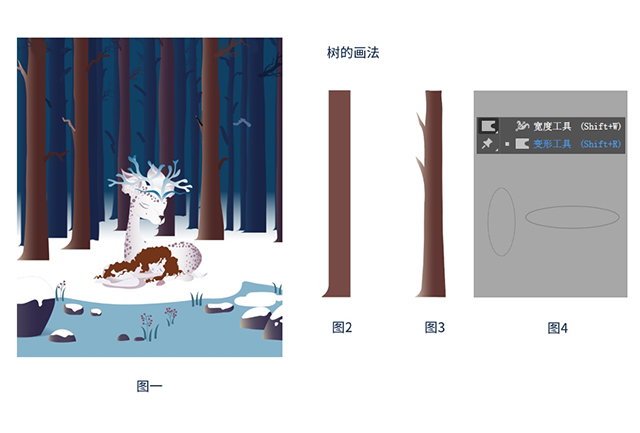 绘制超有意境的森林噪点插画教程