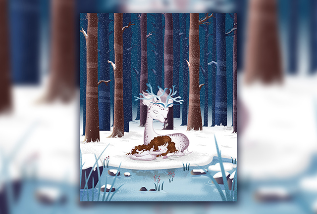 绘制超有意境的森林噪点插画教程