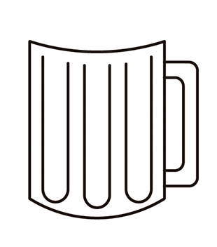 AI绘制卡通风格啤酒和热狗图标教程