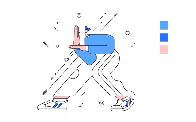 AI绘制扁平夸张风格人物插画教程