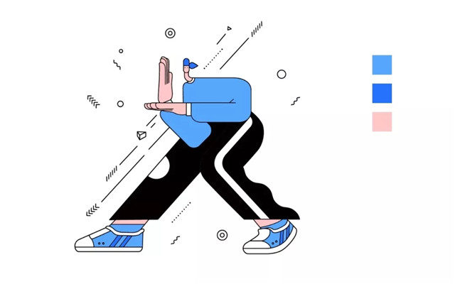 AI绘制扁平夸张风格人物插画教程