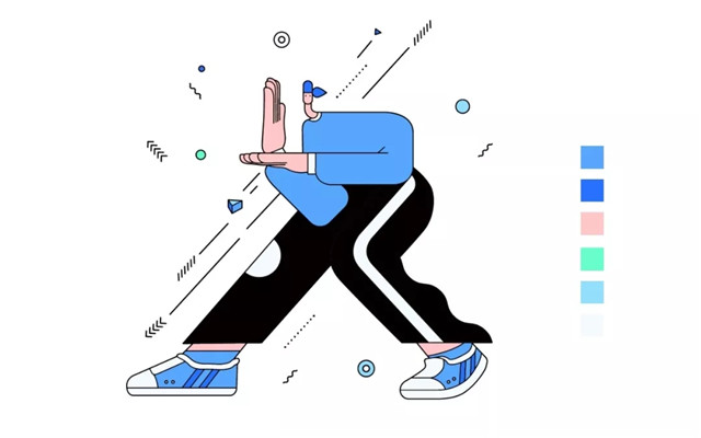 AI绘制扁平夸张风格人物插画教程