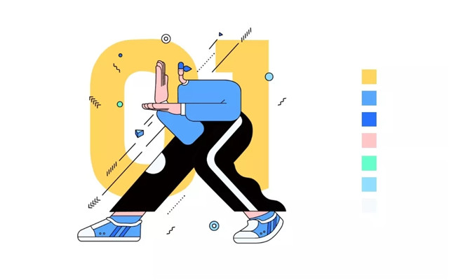 AI绘制扁平夸张风格人物插画教程