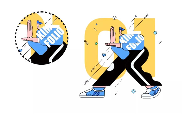 AI绘制扁平夸张风格人物插画教程