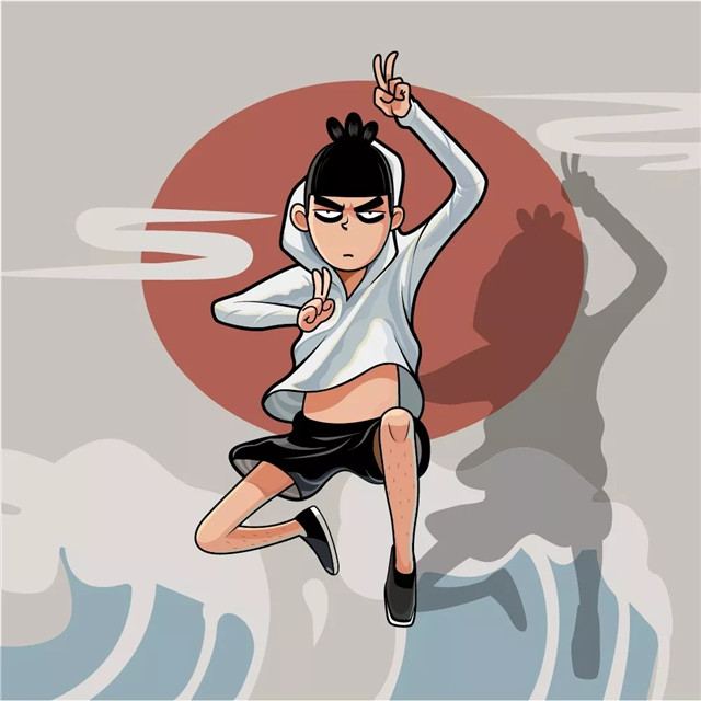 贱贱的刺客矢量插画绘制教程