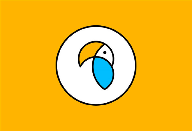 AI制作简单卡通鹦鹉LOGO图文教程