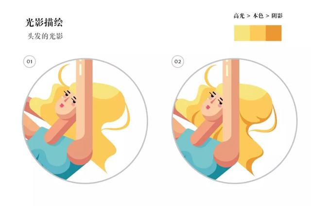 多层次光影扁平风sexy girl插画图文教程